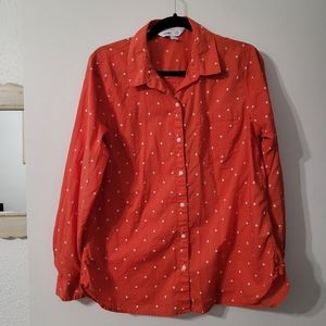 Floral button down shirt